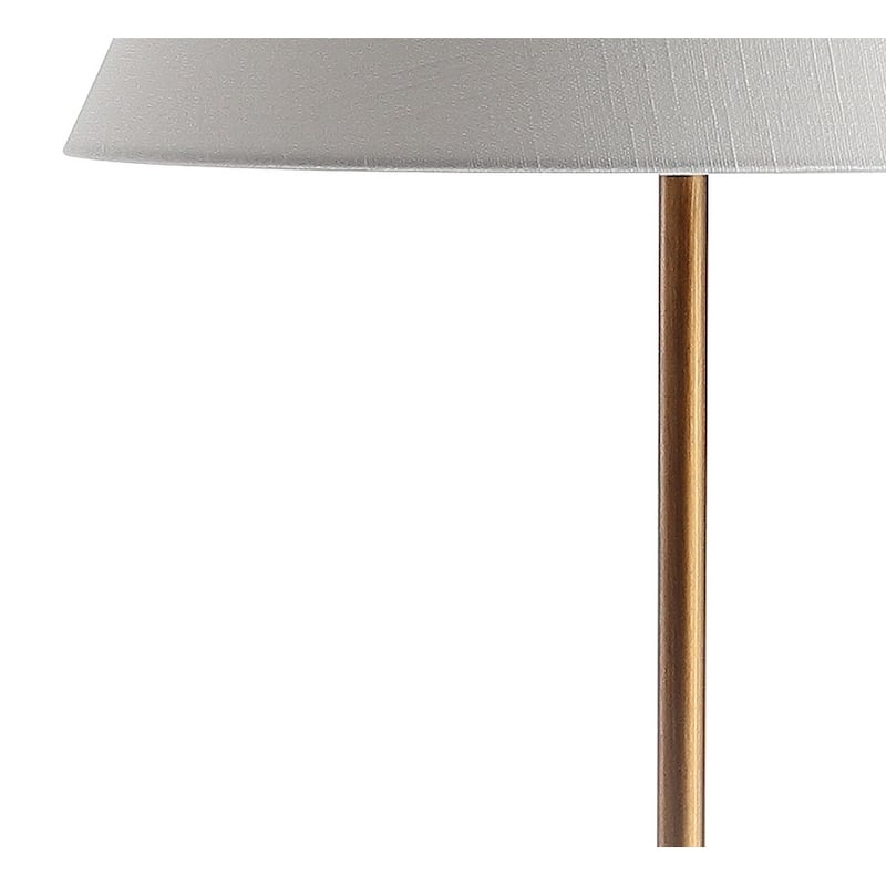 Oria 63.5" Minimalist Resin/Metal LED Floor Lamp, Gold/White by JONATHAN Y