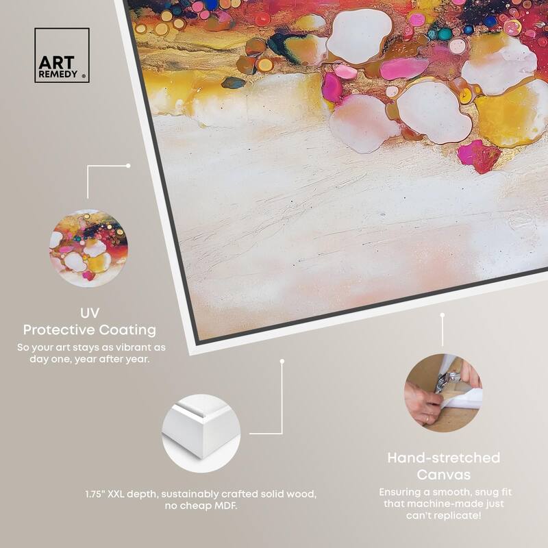 Vibrant Dabs II Canvas by Art Remedy