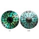 preview thumbnail 12 of 12, River of Goods Khelladi 20"H Tiffany-Style Stained Glass Multicolored Magna Carta Table Lamp - 14"L x 14"W x 20"H