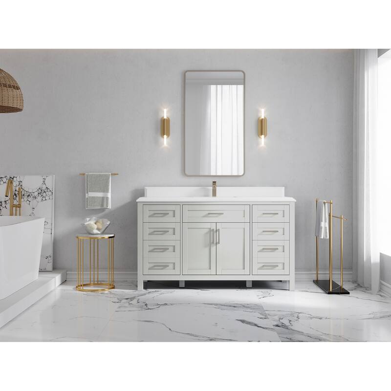 Willow Collections 60 in. W x 22 in. D Cambridge Single Sink Bathroom Vanity with Countertop