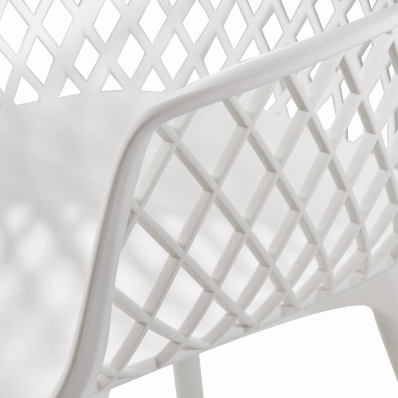 Poppy Outdoor Modern Dining Chair (Set of 2) by Christopher Knight Home