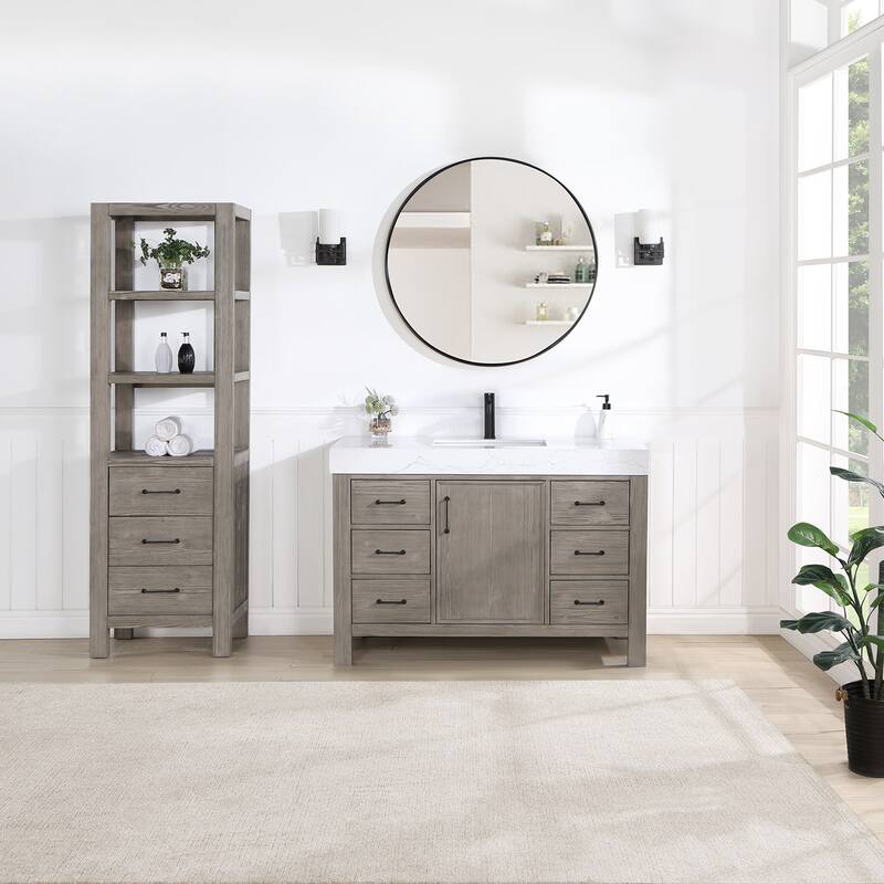 Miseno MV-703848 León 48" Free Standing Single Basin Vanity Set with