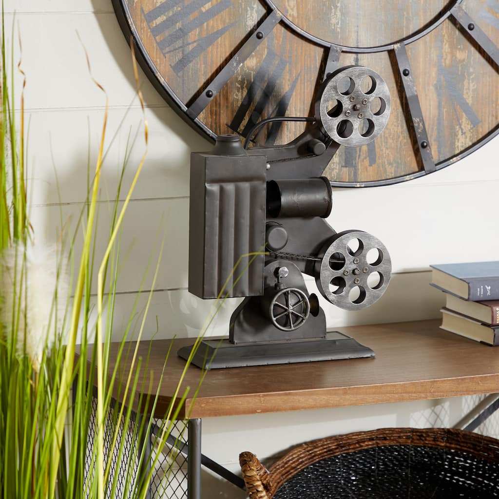 Black Metal Camera Film Decorative Sculpture