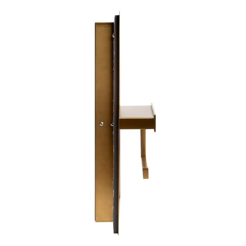 ALFI brand ABTPNP88-BG Brushed Gold PVD Stainless Steel Recessed Toilet Paper Holder Niche