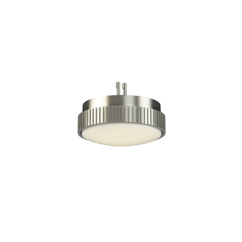 Kute Ceiling Fan Knurled Correlated Color Temperature (CCT) Select LED Light Kit - Brushed Nickel