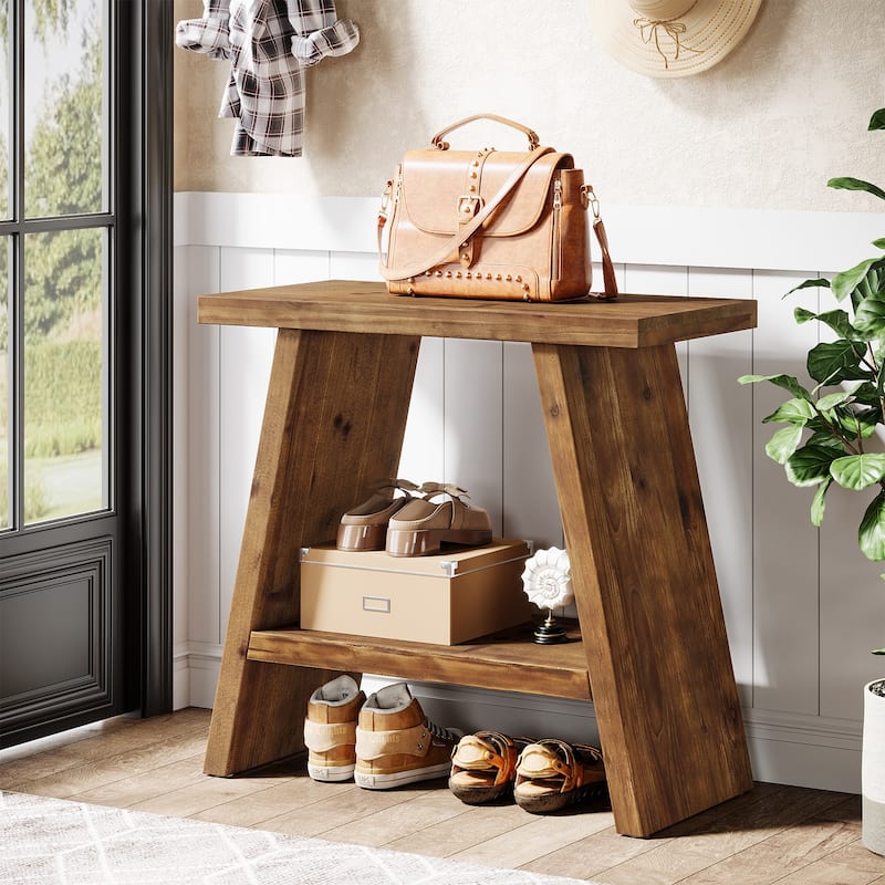 Solid Wood Side/End Table Set of 2