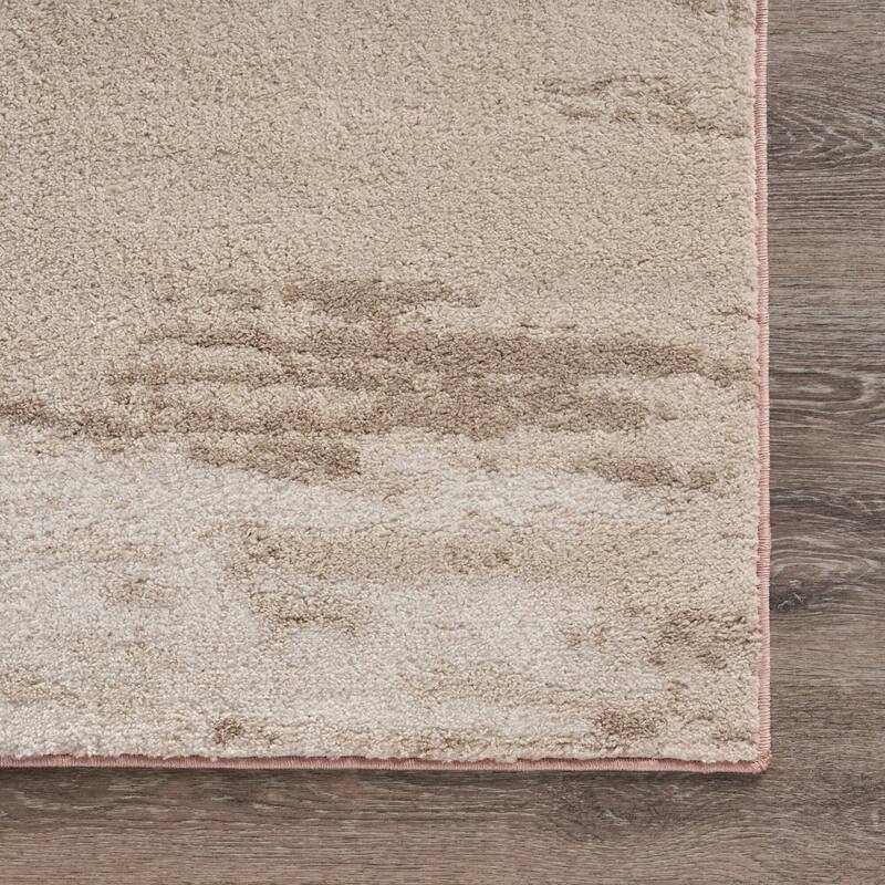 Sevita Ivory/Blush Abstract Area Rug