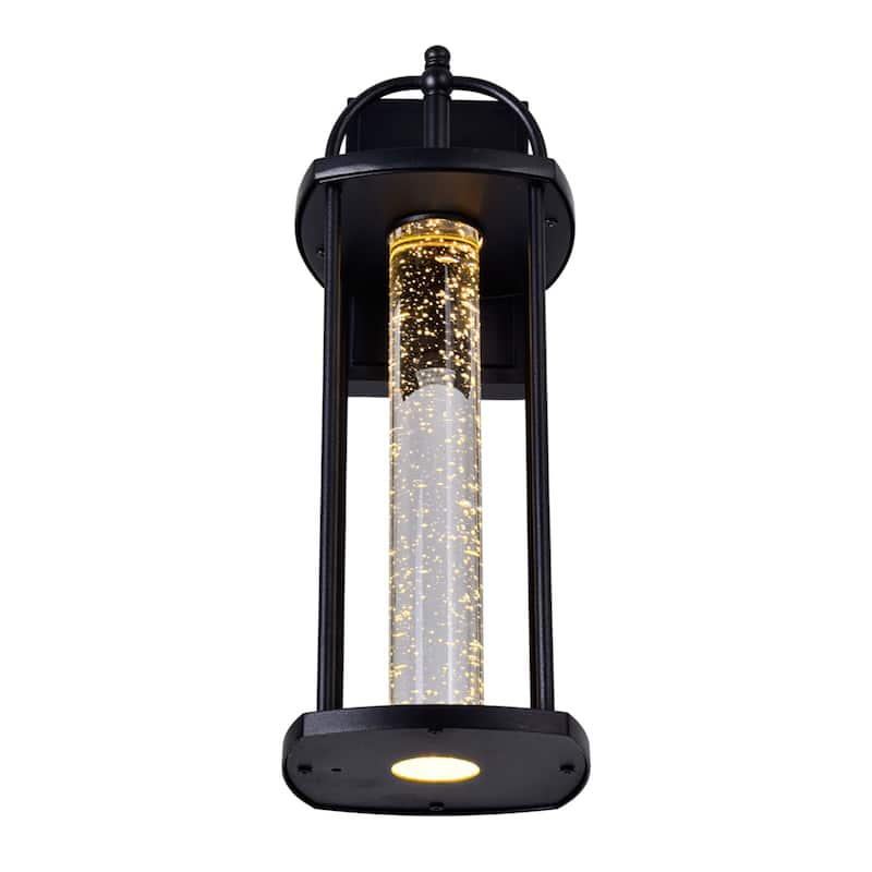 Greenwood LED Black Outdoor Wall Lantern