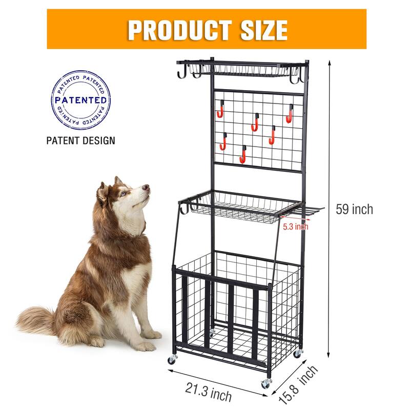 Multi-Functional Garage Storage Rack for Sporting Goods and Toys