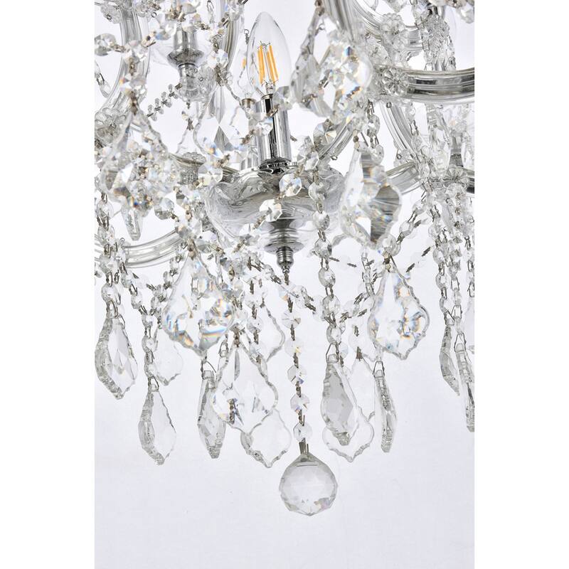 Fleur Illumination Collection Chandelier D:27in H:26in Lt:13 Chrome Finish