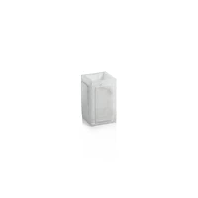 Cremona Alabaster Brush and Comb Holder - White