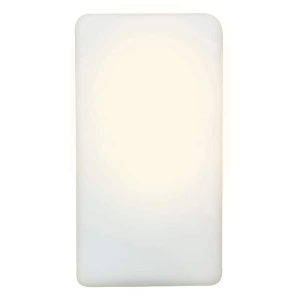 slide 2 of 3, Access Lighting Brick - Wet Location Wall Fixture - Opal Glass Shade Opal Glass
