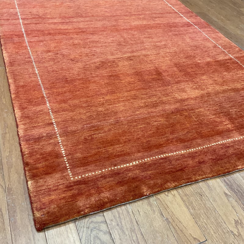 HERAT ORIENTAL Handmade Gabbeh Wool Rug - 4' x 5'10"