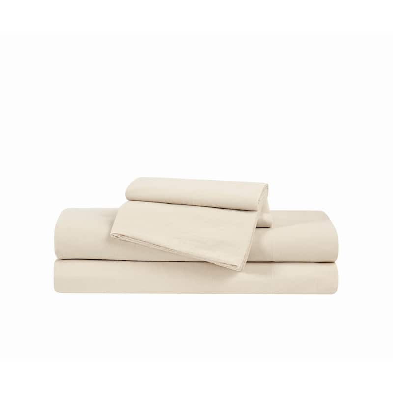 Frye Vintage Washed Cotton 4 Piece Sheet Set - Natural - Full