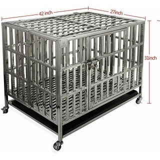 stainless dog crate