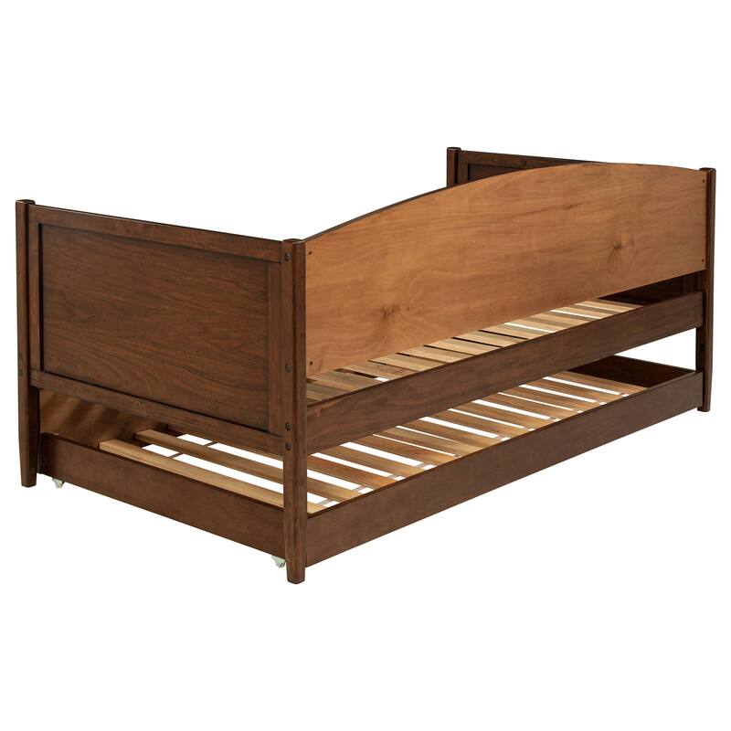 Fallbrook Medium Walnut Twin Daybed with Trundle