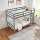 preview thumbnail 24 of 41, Twin Bunk Bed,Wooden,High Guardrail,Ladder,Kids Teens,Dorm Guest