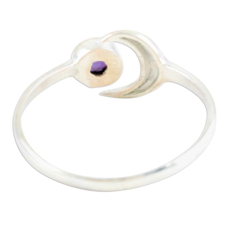 Novica Handmade Celestial Beauty In Purple Amethyst Wrap Ring