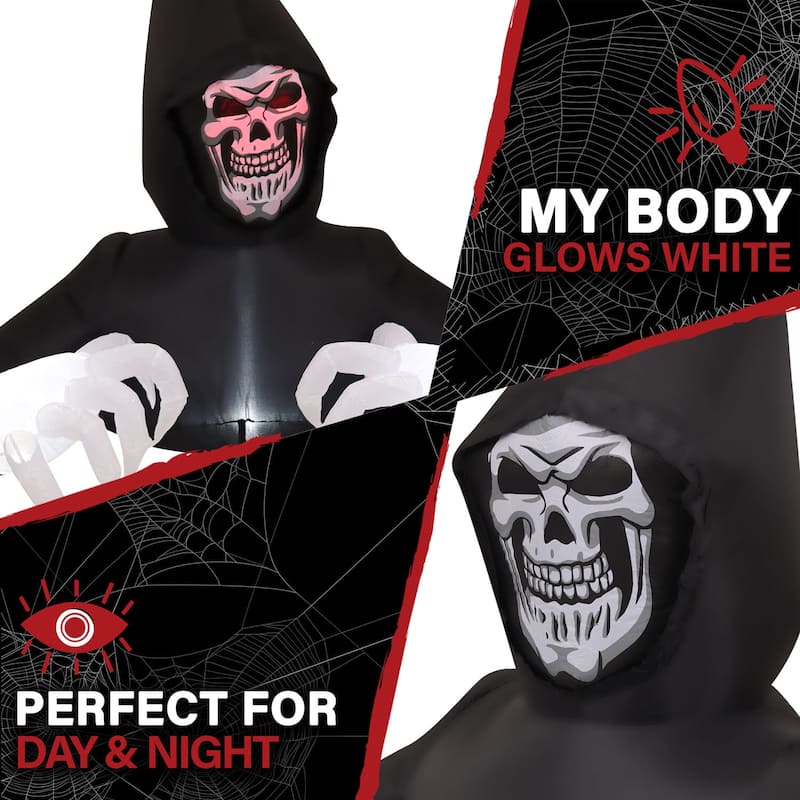 4.9-ft. Tall Prelit Inflatable Reaper