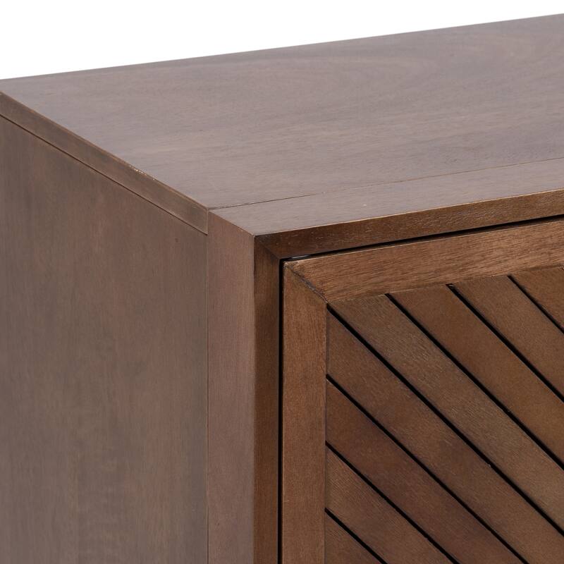 Kate and Laurel Mezzeta Wood Floor Storage Cabinet