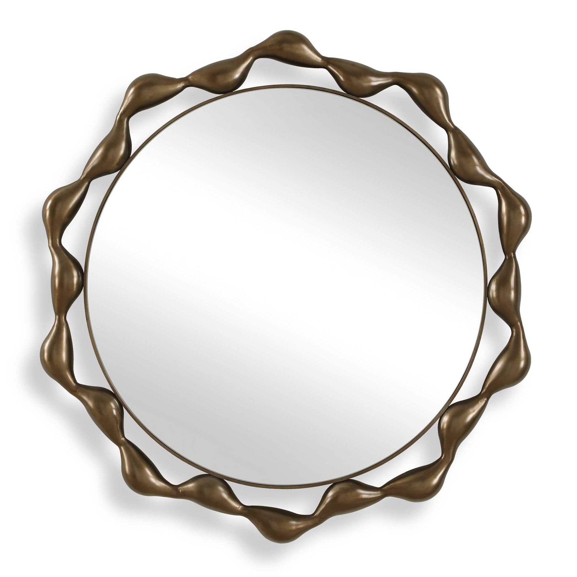 Uttermost 08324 Remolino 36" Diameter Circular Flat Accent Mirror