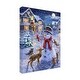 preview thumbnail 2 of 3, ALI Corti 'Christmas Cuties' Canvas Art - Purple