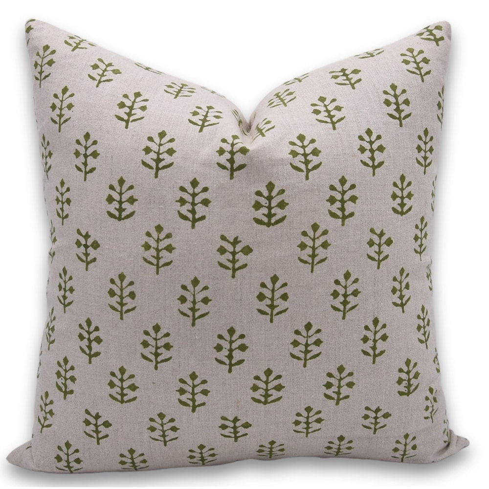 Linen Boho Block print pillow Cover - Jaisalmer