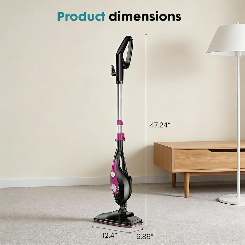 Steam Mop 10 in 1 MultiPurpose Handheld Steam Cleaner Detachable Floor Steamer