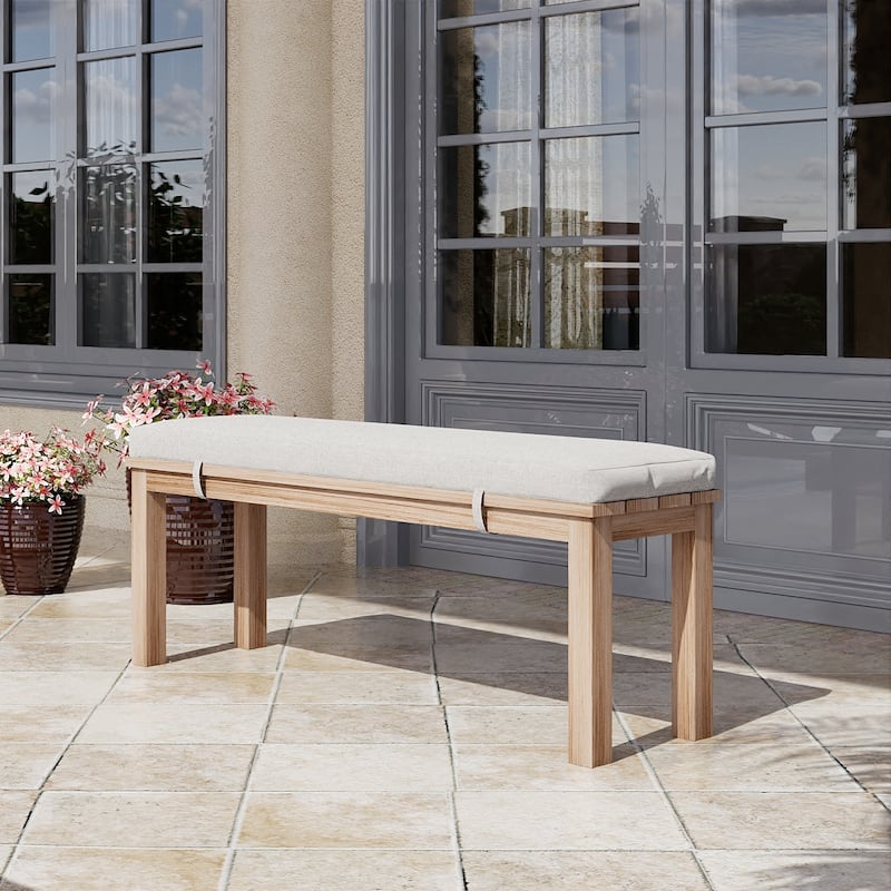 Metal Outdoor Bench - Grey