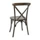 preview thumbnail 22 of 49, 2 Pack Stackable Wood Cross Back Chair