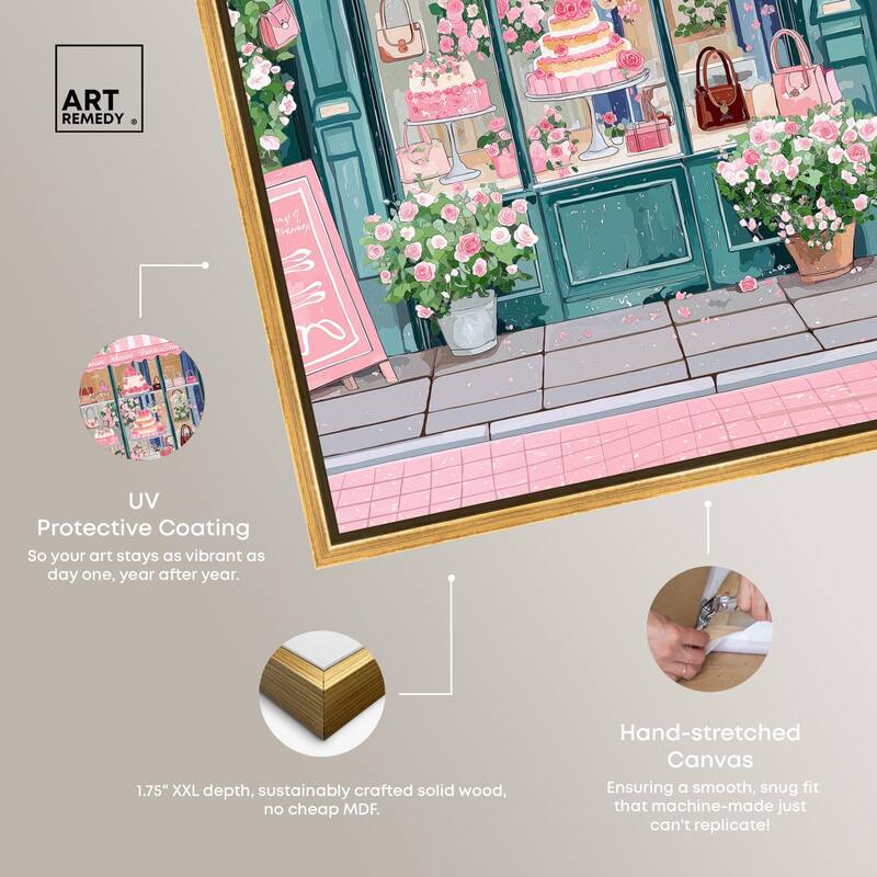 Whimsical Storefront Canvas by Art Remedy