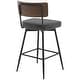 preview thumbnail 95 of 136, 26"/29" Faux Leather Swivel Counter/Bar Stools Set of 2/3