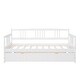 preview thumbnail 5 of 5, Twin Size Daybed Wood Bed with Twin Size Trundle,White