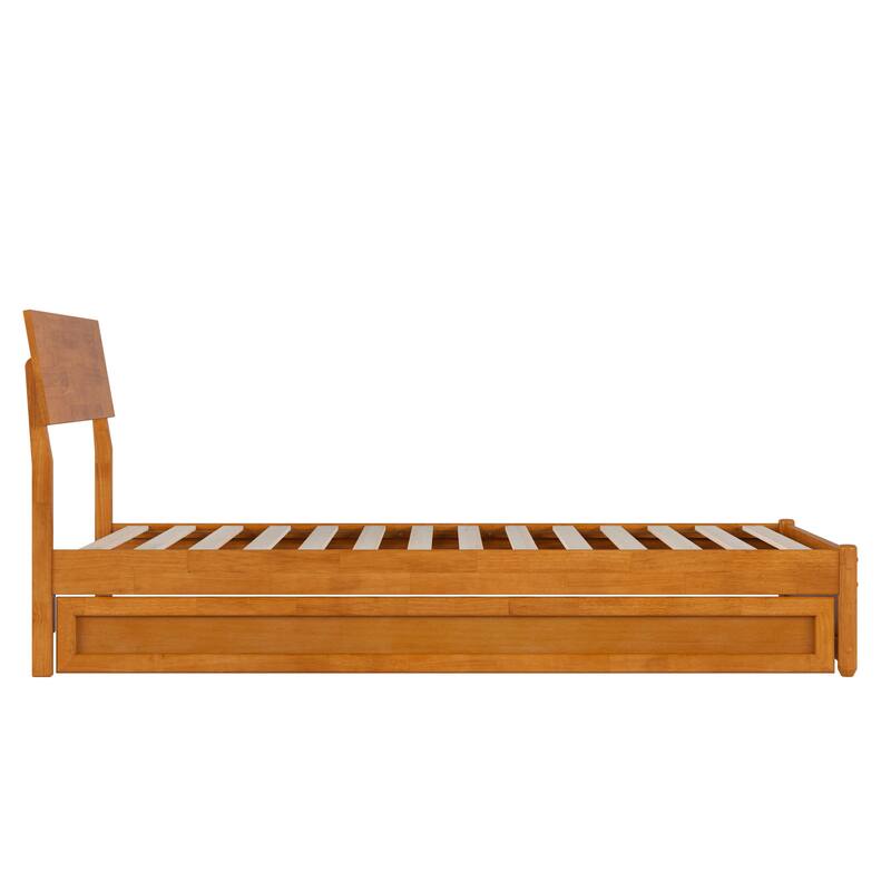 Norla Wood Platform Bed with Trundle