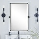 preview thumbnail 29 of 126, TEHOME Woodvale Rectangle Vertical Metal Wall Mirrors