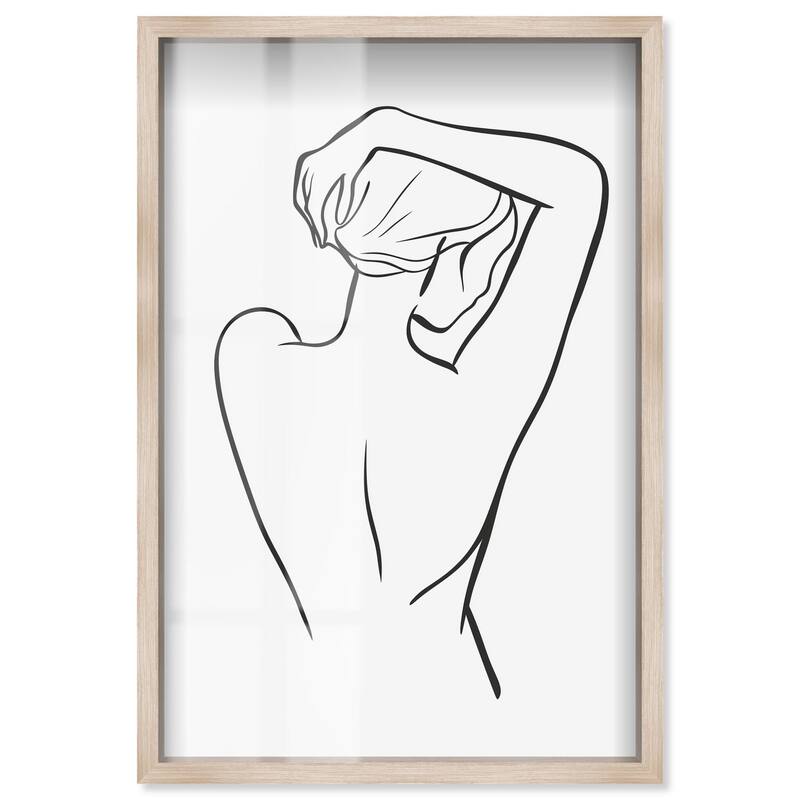 Woman in Contour Shadowbox by Art Remedy - Natural - 36" x 54"