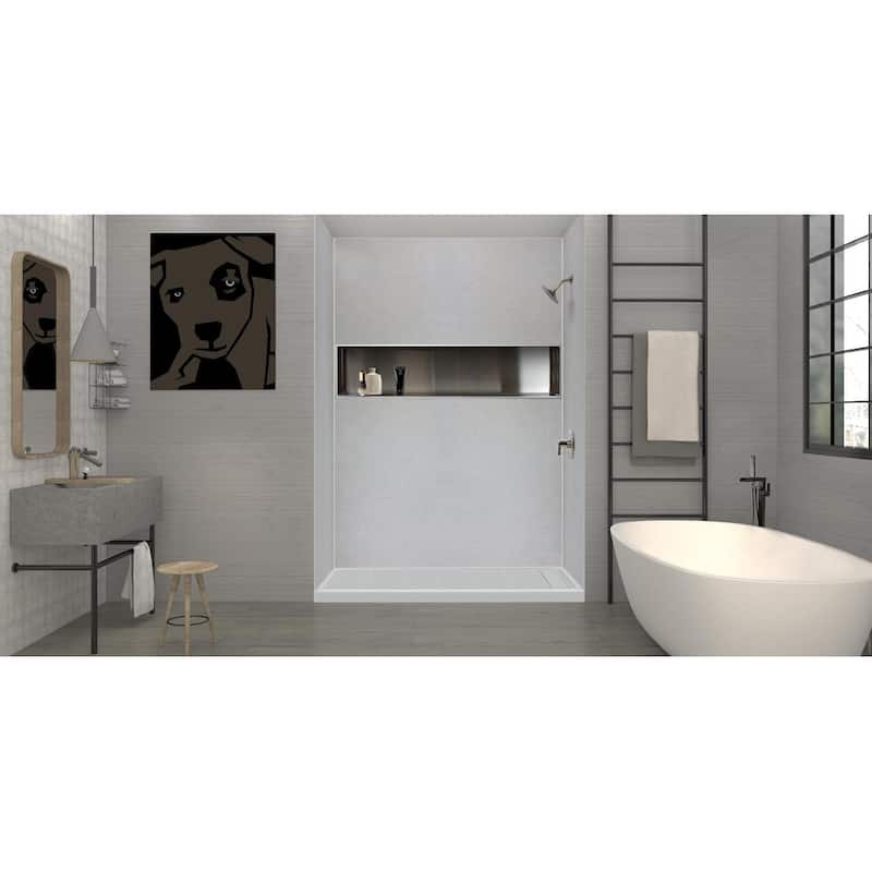 Transolid TRS_FL6032L FL-Series 60" x 32" Rectangular Shower Base with