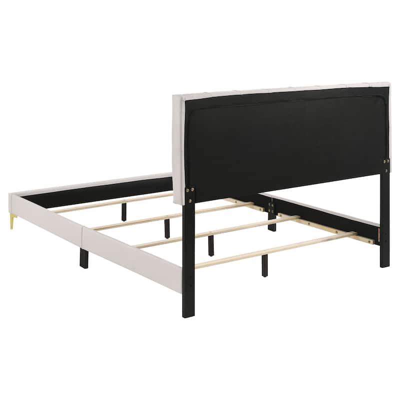 Kendall Button Tufted Upholstered Panel Bed