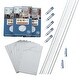 preview thumbnail 20 of 35, Palisade 25.6 in. x 14.8 in. Tile Shower and Tub Surround Kit Carrara Marble