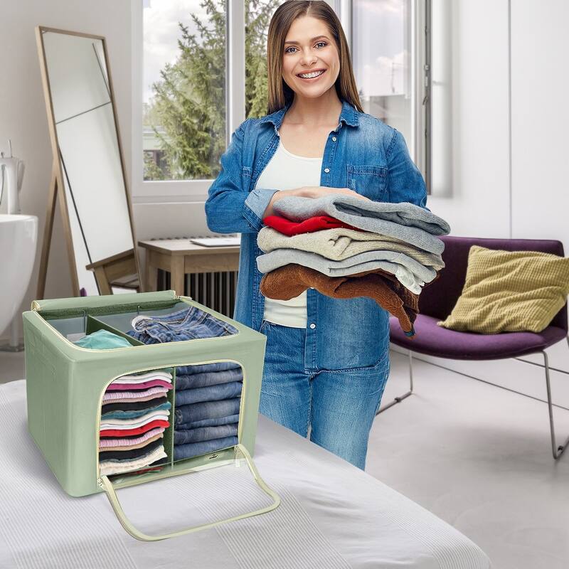Storage Bins With Window (Single) - 12.62'' H X 19.75'' W X 16'' D