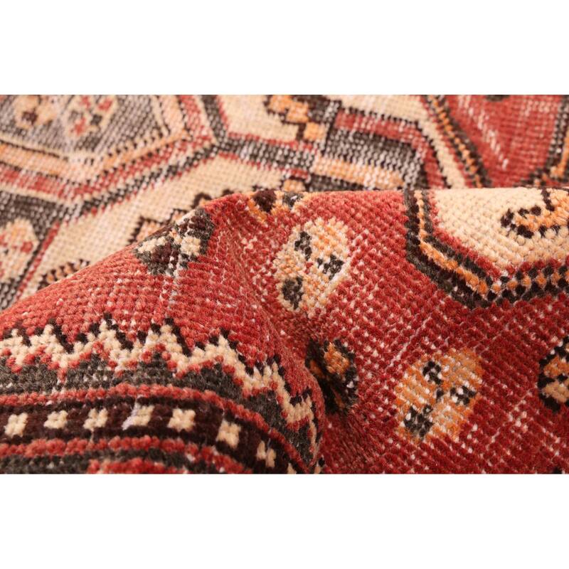 ECARPETGALLERY Hand-knotted Antalya Vintage Red Wool Rug - 3'9 x 6'0