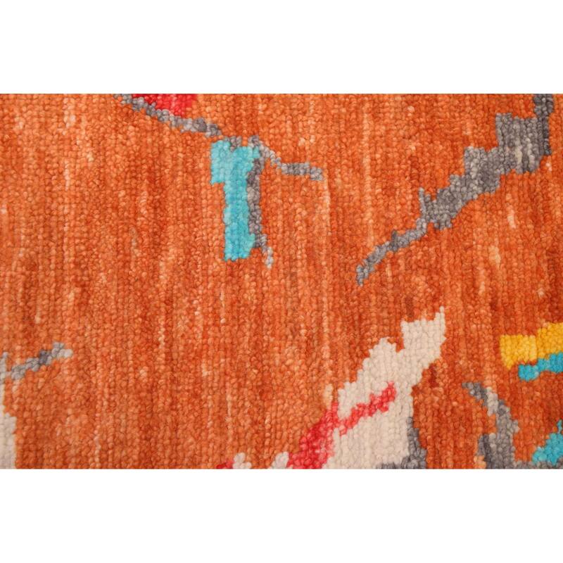 ECARPETGALLERY Hand-knotted Shalimar Orange Wool Rug - 9'1 x 11'10