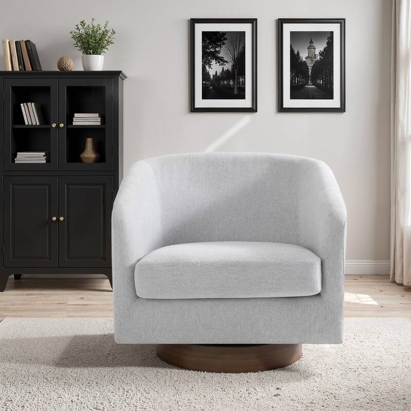 Modern 360°Swivel Barrel Chair