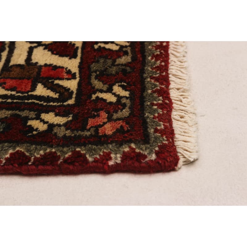 ECARPETGALLERY Hand-knotted Andelz Red Wool Rug - 3'6 x 10'0