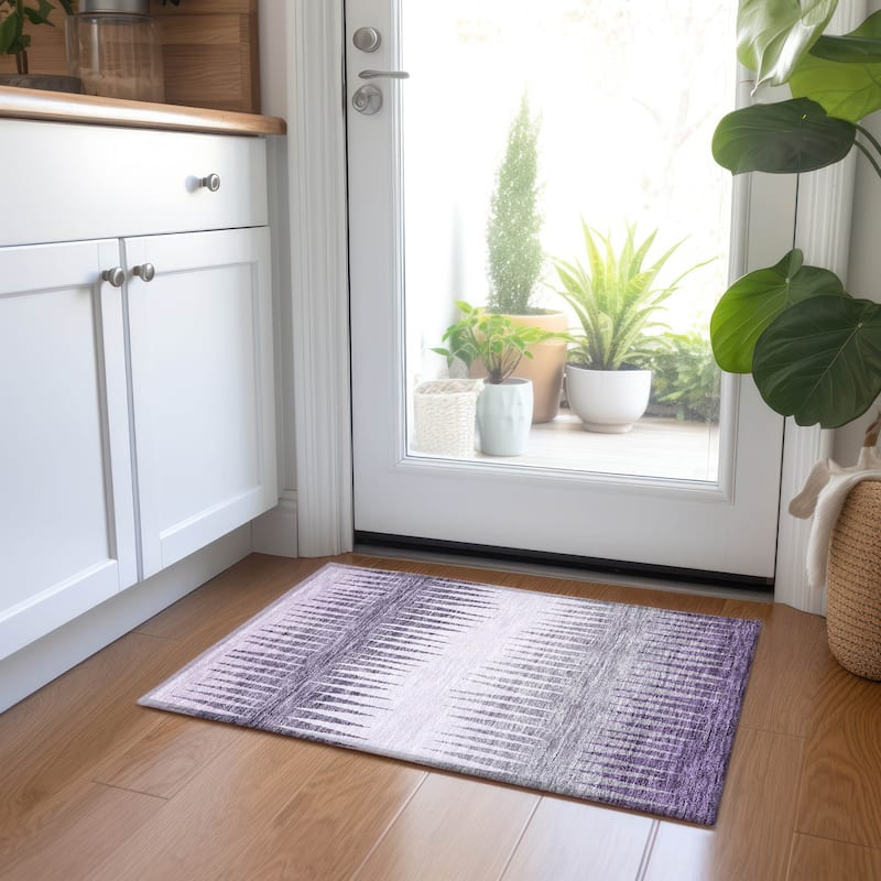 Machine Washable Indoor/ Outdoor Chantille Ombre Contemporary Rug