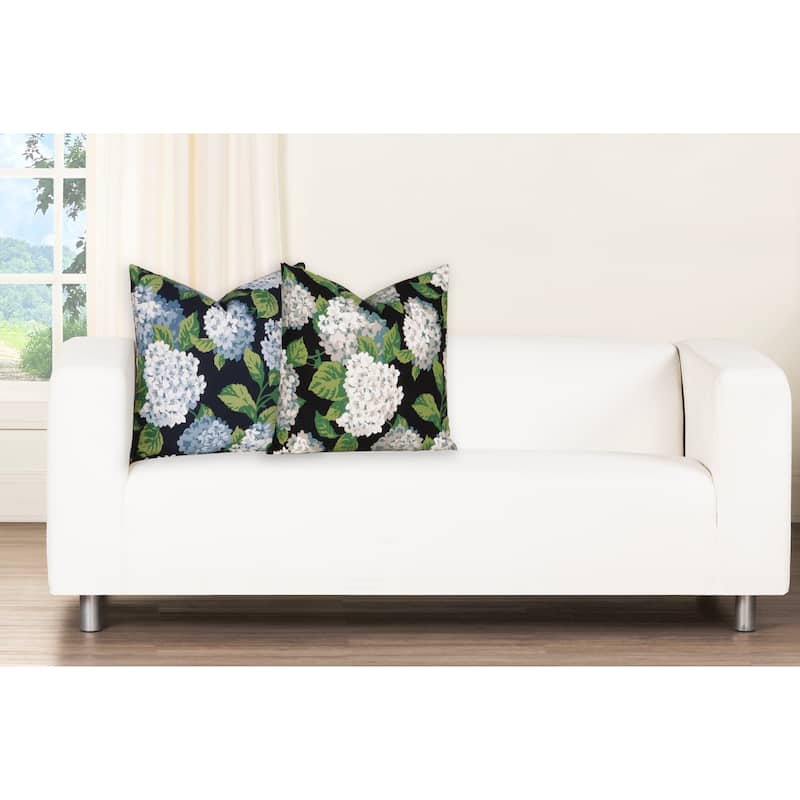 Magnolia Summerwind Washed Cotton Floral Accent Pillow