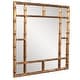 preview thumbnail 3 of 5, Allan Andrews Square Bamboo Framed Wall Mirror - 40" x 40"