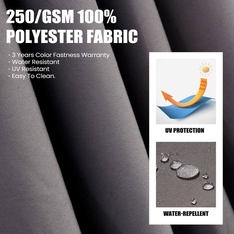 Crestlive Outdoor 13 x 10ft 360-degree Rotation Patio Cantilever Umbrella with Base