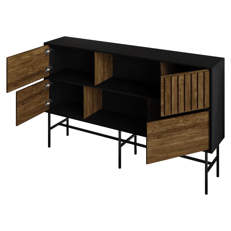 CraftPorch Modern Wooden TV Stand Console