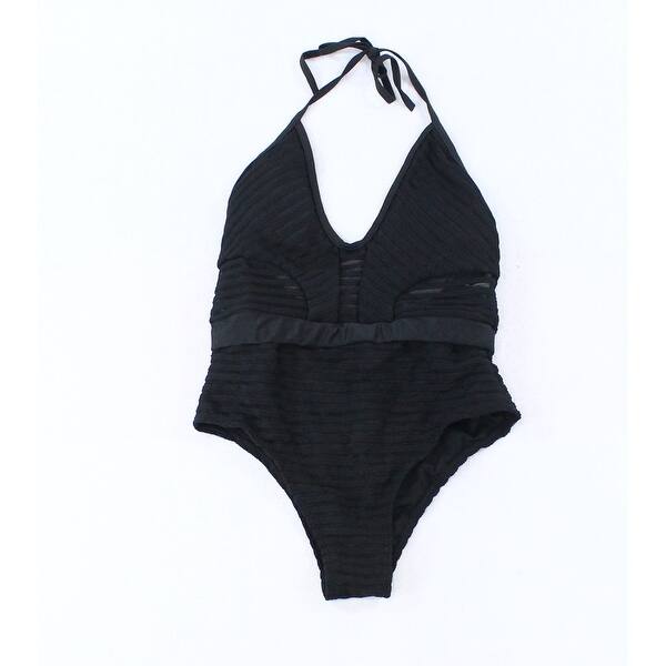 Shop Designer Brand Black Womens Size Large L One Piece Striped
